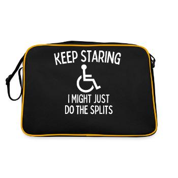 Keep Staring I Might Start Levitating Handicap - Retro Bag - black/gold - Back