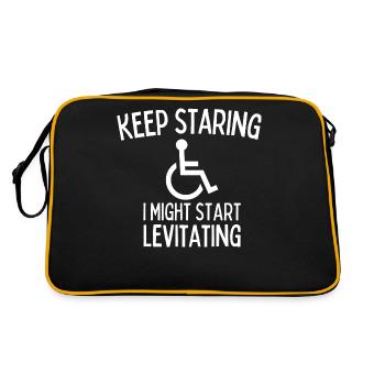 Keep Staring I Might Start Levitating Handicap - Retro Bag - black/gold - Back