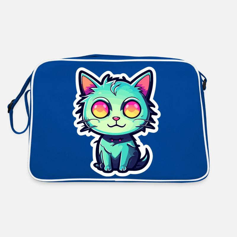 Illustration de chat mignon Sac Retro