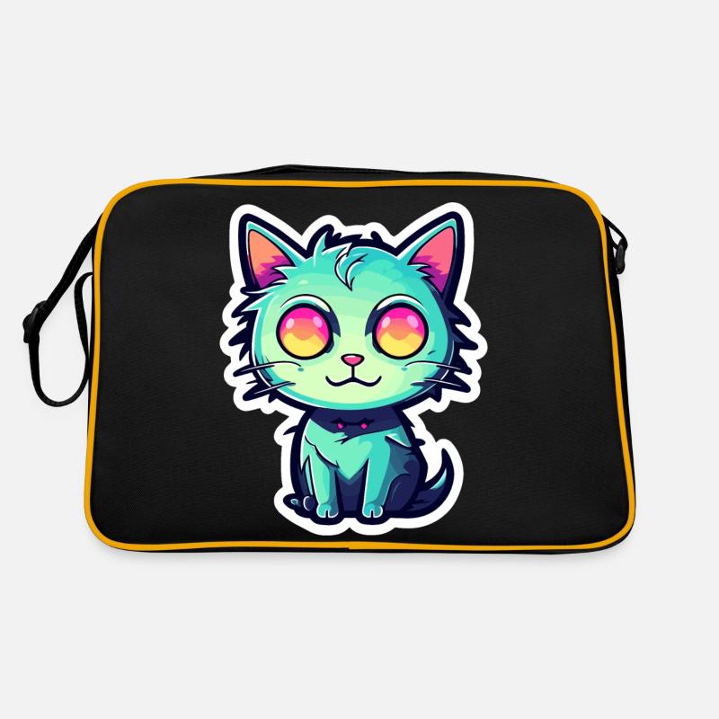 Illustration de chat mignon Sac Retro