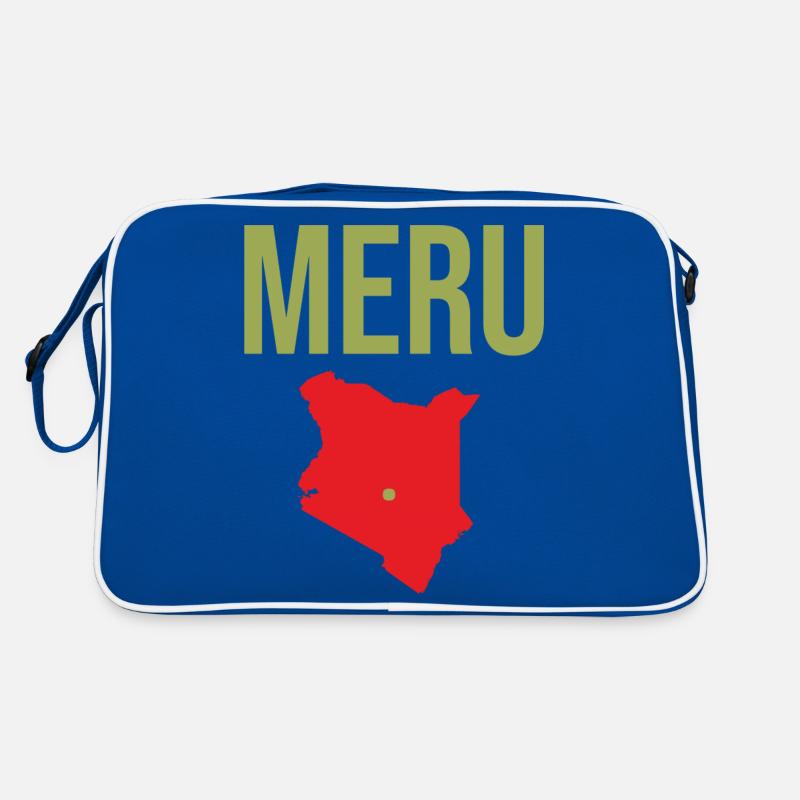 Souvenir Meru Rouge Vert Sac Retro