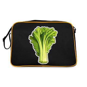 Celery or celery - Retro Bag - black/gold - Back