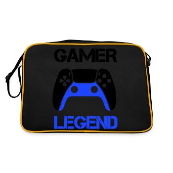 Gamer Legend - Retro Bag - black/gold - Back