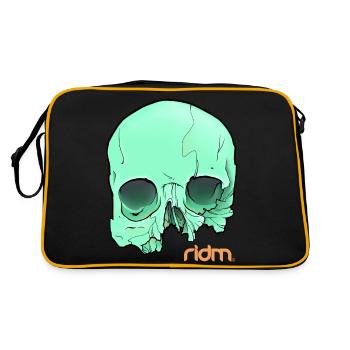 RIDM Crâne Vert - Sac Retro - noir/or - Dos