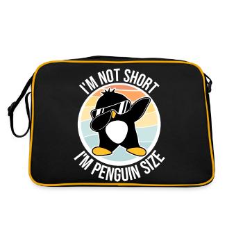 Je ne suis pas court, je suis pingouin taille dabbing dab dance - Sac Retro - noir/or - Dos