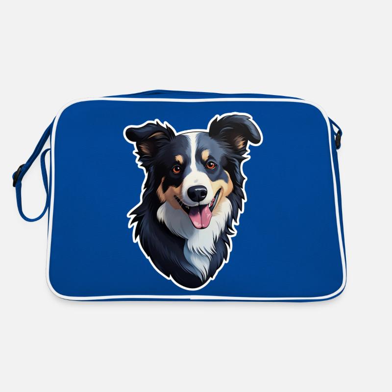 Border Collie Retro Bag
