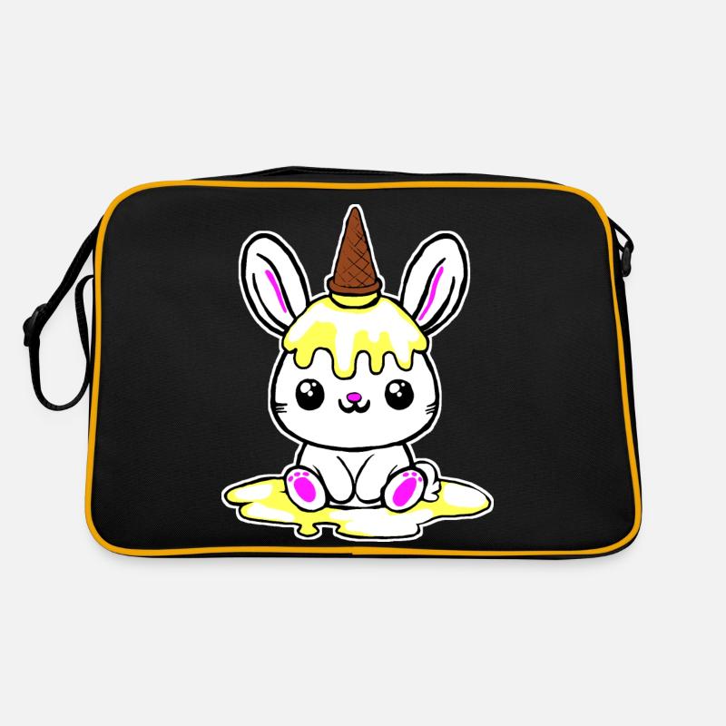Eishorn - Retro Tasche - Schwarz/Gold