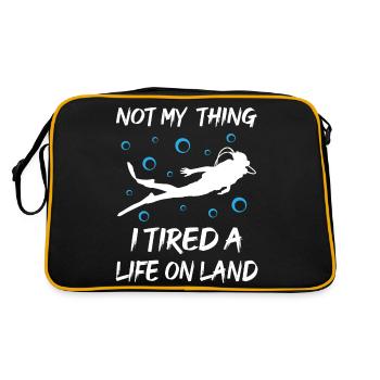 Not my Thing Diving Ocean - Retro Bag - black/gold - Back