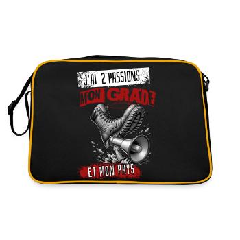 "Grade et Pays" pour Passionnés - Sac Retro - noir/or - Dos
