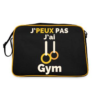 I can't I have gym - Retro Bag - black/gold - Back