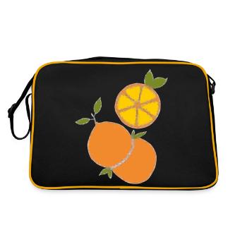 Orange Kristal - Retro Bag - black/gold - Back