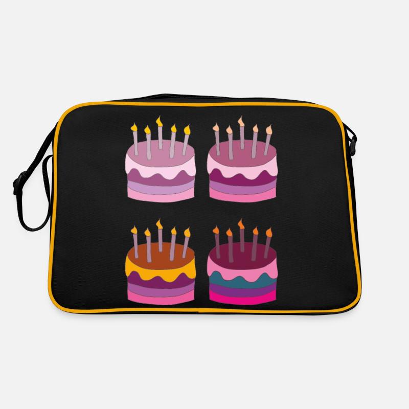 torte 4fach Retro Tasche