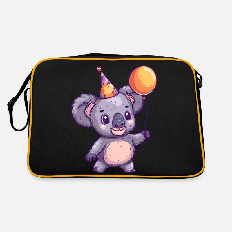Koala Geburtstag Comic Niedlich Retro Tasche