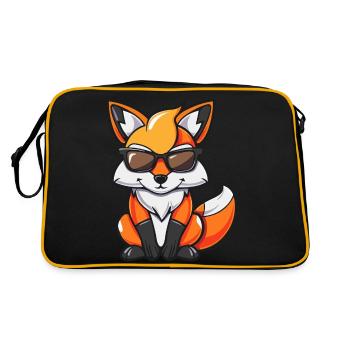 Fuchs Comic Cool - Retro Tasche - Schwarz/Gold - Hinten