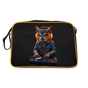 DJ Hibou - Sac Retro - noir/or - Dos