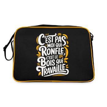 C'est Pas Moi Qui Ronfle - Sac Retro - noir/or - Dos