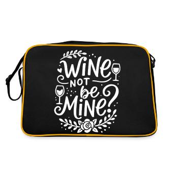 Wine Not Be Mine - Retro Bag - black/gold - Back