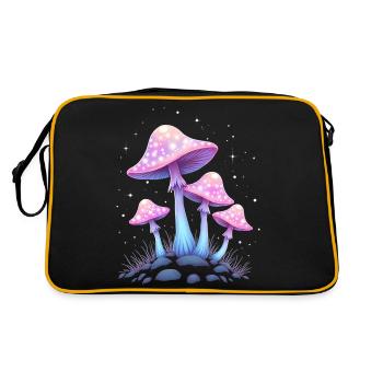 Champignons magiques - Art mystique de la forêt - Sac Retro - noir/or - Dos