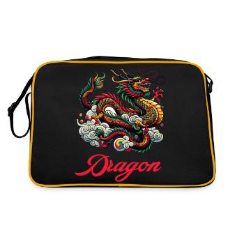 Dragon Chine - Sac Retro - noir/or - Dos
