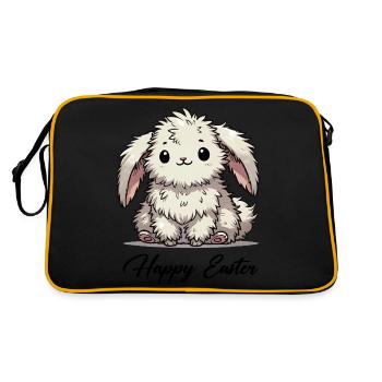 Bunny Comic Animal - Retro Bag - black/gold - Back