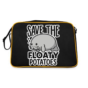 Conservez les pommes de terre flottantes - Sac Retro - noir/or - Dos