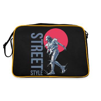 Danse de rue | Style de rue - Sac Retro - noir/or - Dos