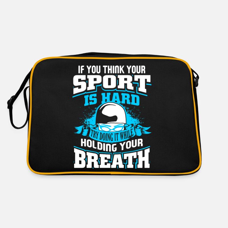 Swimming Try Doing It While Holding Your Breath Retro Bag