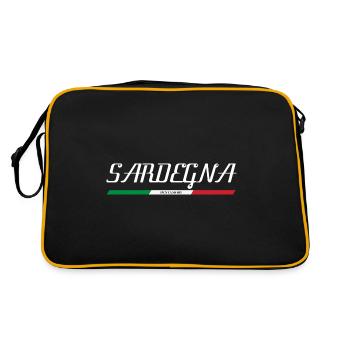 SARDINIA SARDEGNA ITALY ITALIA HOLIDAY ISLAND (w) - Retro Bag - black/gold - Back