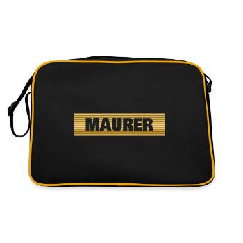 Maçon - Sac Retro - noir/or - Dos