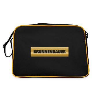 Profession Constructeur de puits - Sac Retro - noir/or - Dos