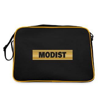 Modist als Beruf - Retro Tasche - Schwarz/Gold - Hinten