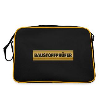 Occupation: Building materials tester - Retro Bag - black/gold - Back