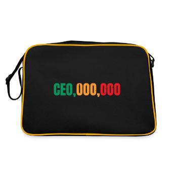 Entrepreneur Minded Business Lifestyle Gifts I - Retro Bag - black/gold - Back