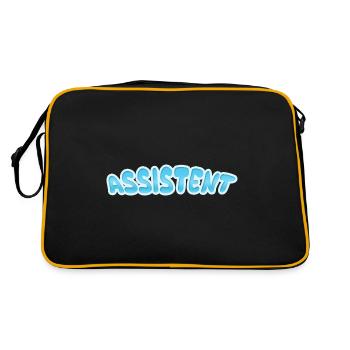 Gift for Assistant - Retro Bag - black/gold - Back