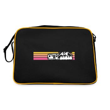 Camping Camping bande de camping - Sac Retro - noir/or - Dos