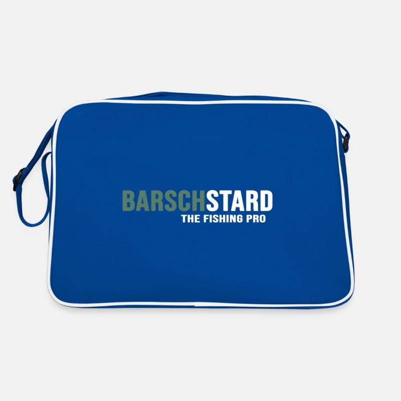 Angeln Angler "Barsch oder Hecht" Angelhaken Retro Tasche
