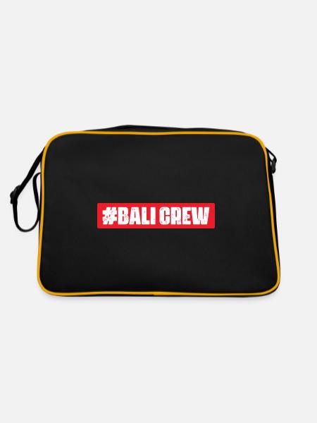 Bali Crew - Retro Tasche - Schwarz/Gold
