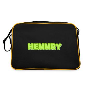 Hennry Hennry - Sac Retro - noir/or - Dos