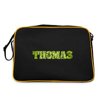 Gift for Thomas - Retro Bag - black/gold - Back