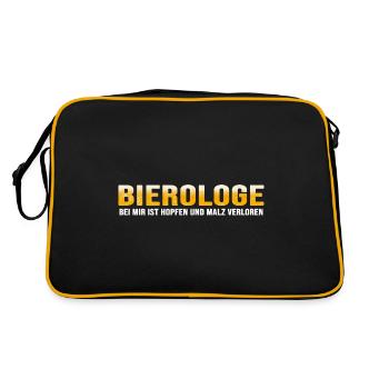 Bière Bière Houblon et malt - Sac Retro - noir/or - Dos