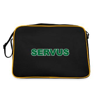 Servus - Retro Tasche - Schwarz/Gold - Hinten