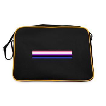 Genderfluid flag - Retro Bag - black/gold - Back