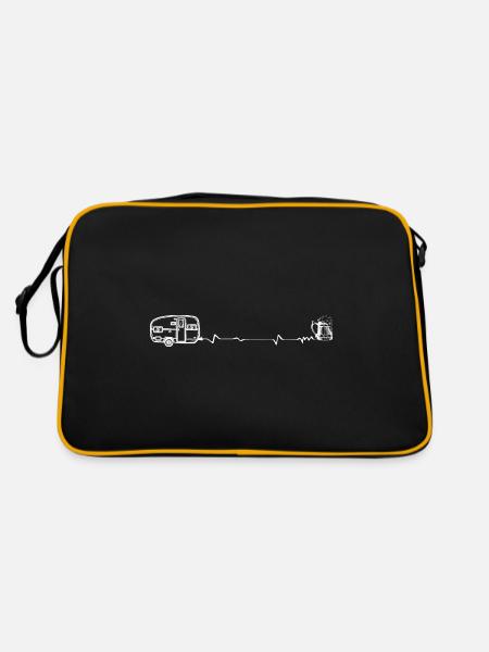 Heart palpitations - Beer - Caravan - (4) - Retro Bag - black/gold - Back