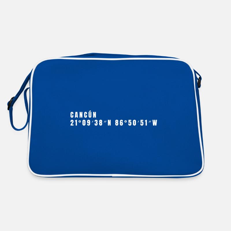 Quintana Roo, Mexico Coordinates Retro Bag