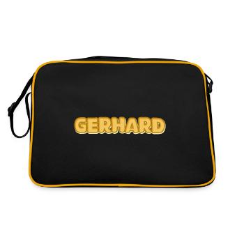 Gerhard dans le rôle de Gerhard - Sac Retro - noir/or - Dos