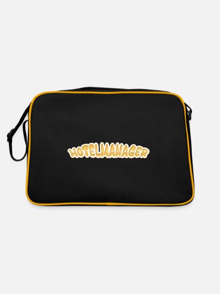 Job Hotel Manager - Retro Bag - black/gold - Back