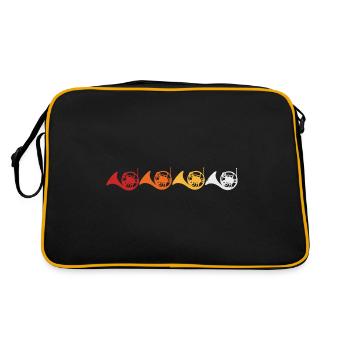 Horn Français Horn Horn Orchestra Cadeau - Sac Retro - noir/or - Dos