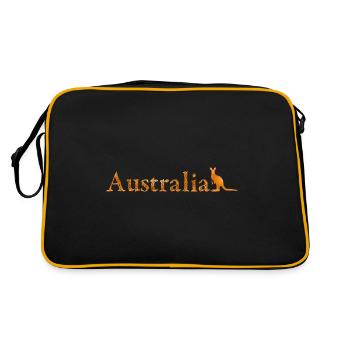 Australie - Kangourou - Sac Retro - noir/or - Dos