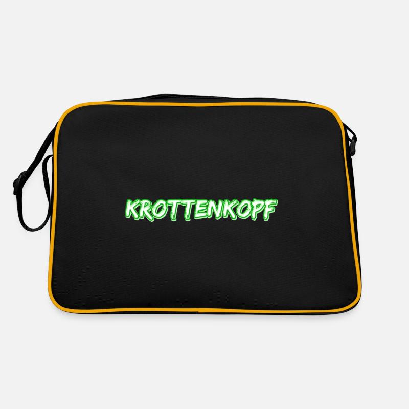 Trekking Krottenkopf - Retro Tasche - Schwarz/Gold
