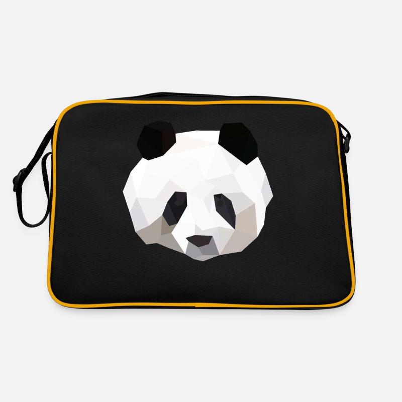 panda - Sac Retro - noir/or